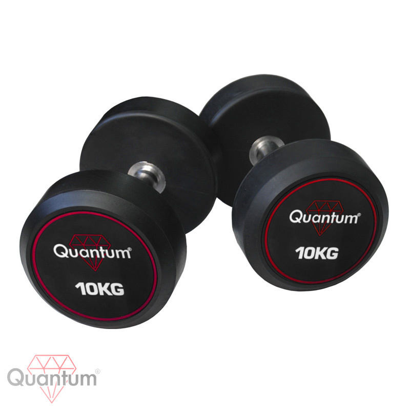 Гантели обрезиненные Quantum Fitness QDB01